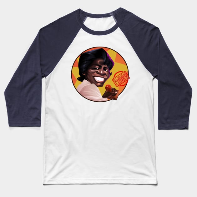 The hardest working man in showbiz Baseball T-Shirt by Dedos The Nomad
